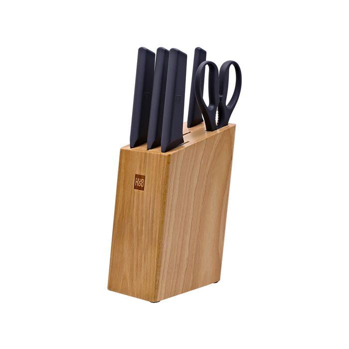 Набор ножей с подставкой Huo Hou Fire Kitchen Steel Knife Set HU0057 Black