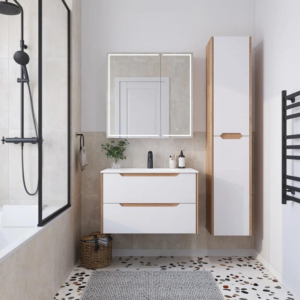 Пенал подвесной MVK Vostok Mirri 35 эмаль правый 350х300х1700 мм Белый матовый (mrp135wh) - фото 10 Пенал подвесной MVK Vostok Mirri 35 эмаль правый 350х300х1700 мм Белый матовый (mrp135wh) - фото 10