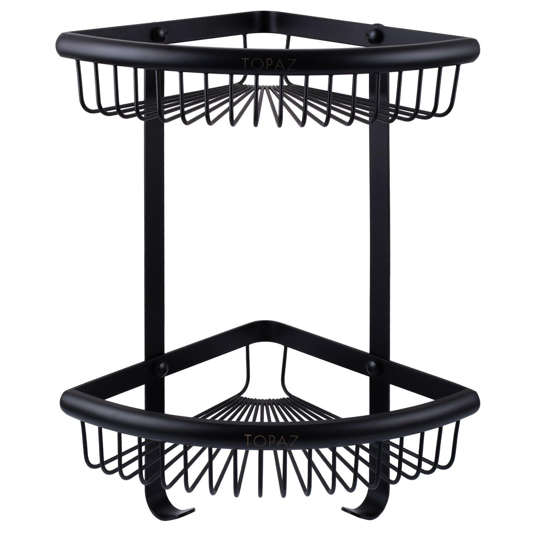 Поличка кутова подвійна TOPAZ TKB-4115-2-BL (40007)