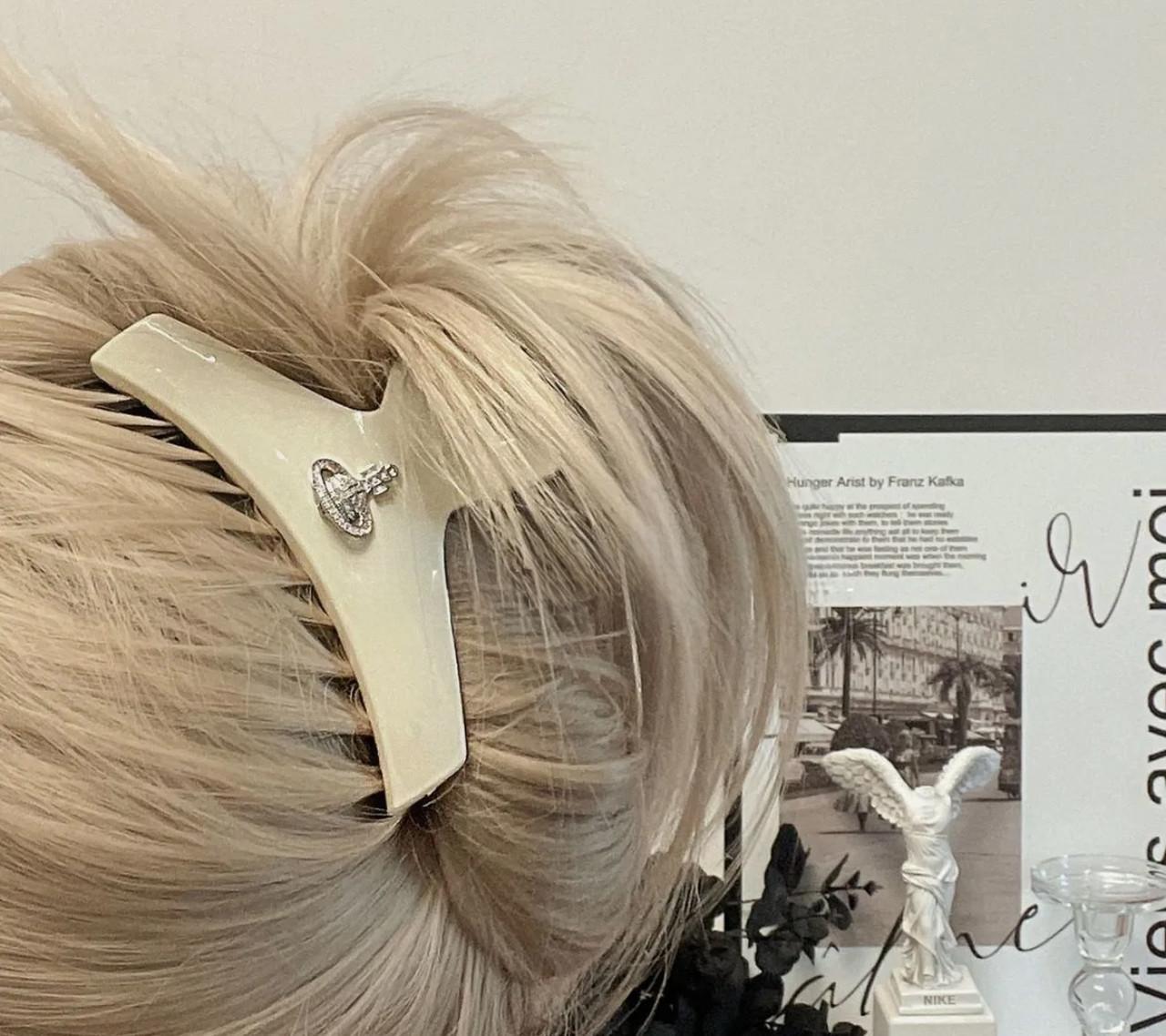 Краб для волос Vivienne Westwood Белый