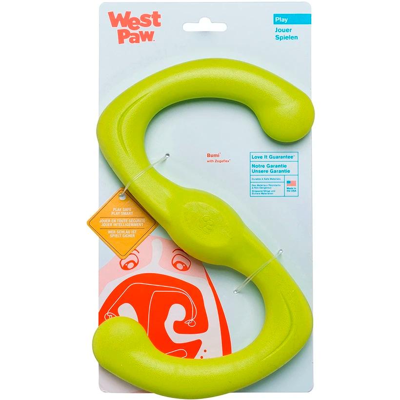 Іграшка для собак West Paw Bumi Tug Toy 21 см Green (ZG050GRN) - фото 2 Іграшка для собак West Paw Bumi Tug Toy 21 см Green (ZG050GRN) - фото 2
