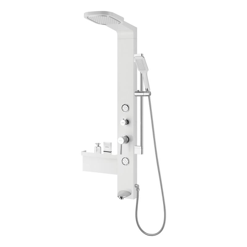 Душевая панель Qtap 1114 WHI Белый/Хром