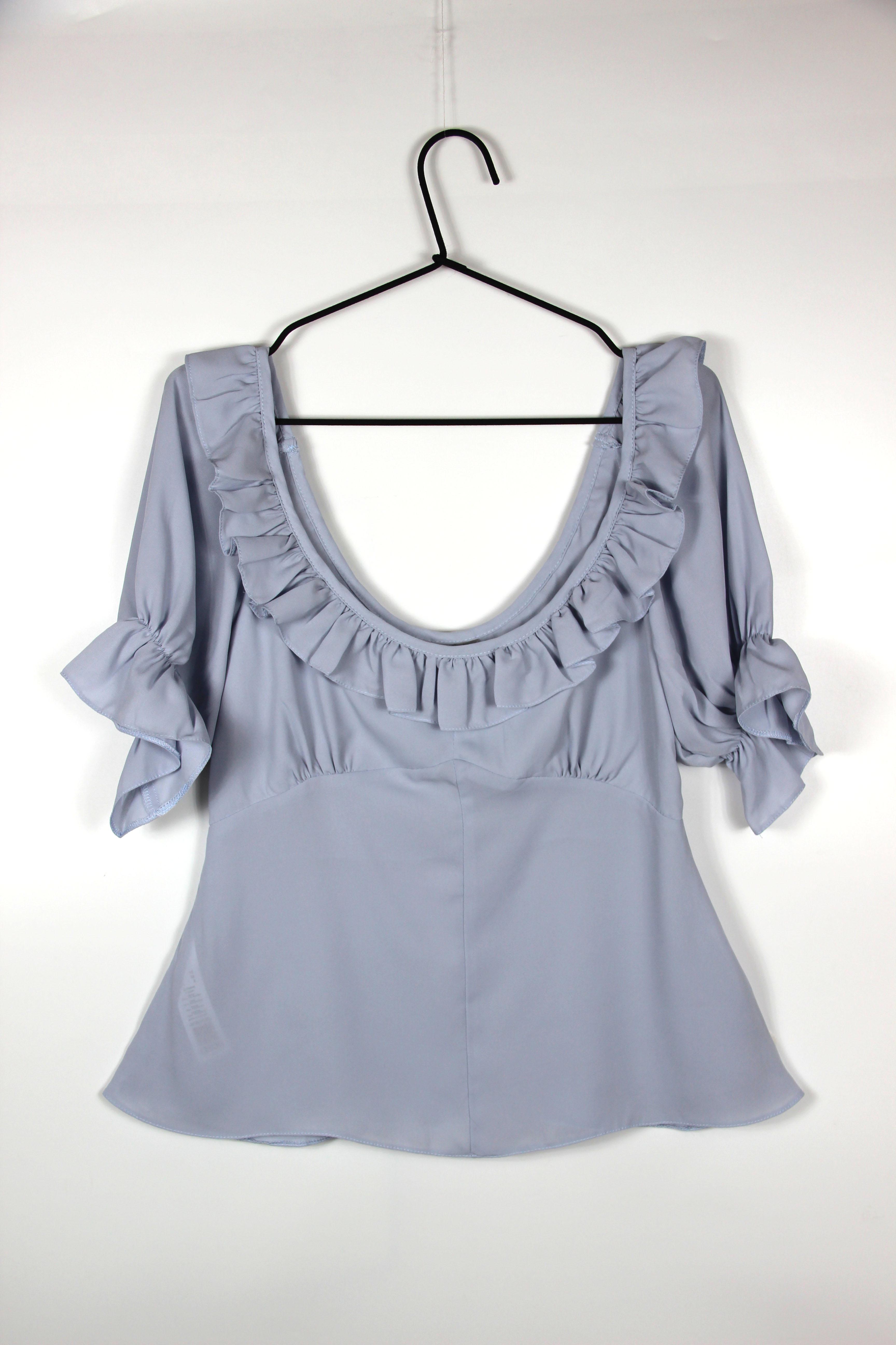 Блуза Asos 9408646 р. 38 Блакитний