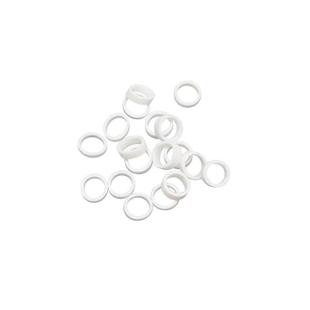 Кольца-резинки силиконовые для организации кабелей 10 шт. Белый (3000004131)