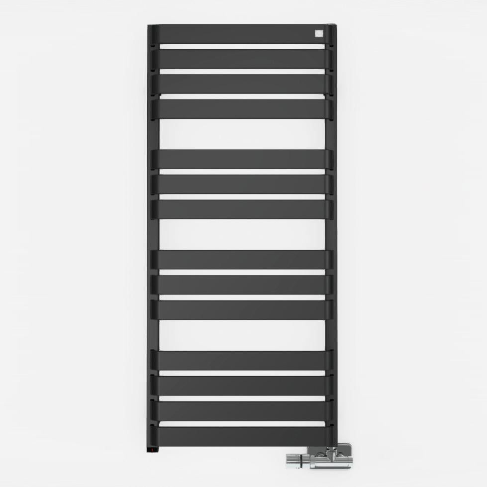 Полотенцесушитель электрический Terma Warp T One RAL 9005 без вилки 65,5х50 см Черный матовый (LM-WLWAT065050-K9M5E1OKXM)