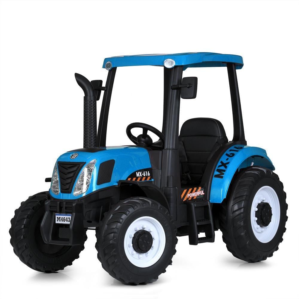 Детский электромобиль Bambi трактор M 4643EBLR 24V Синий