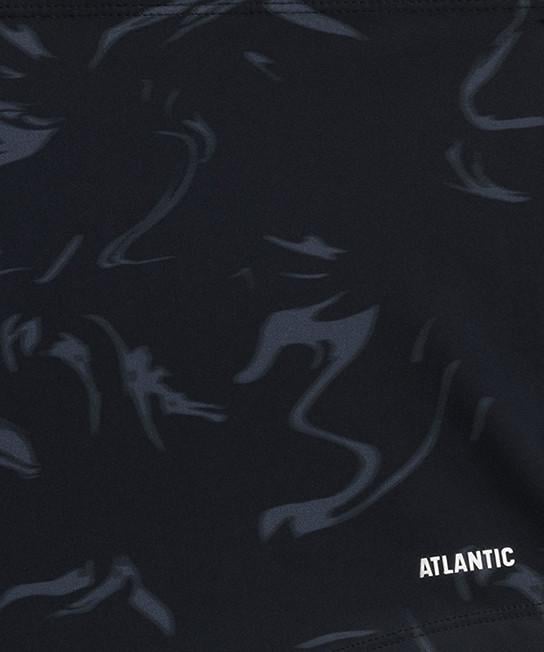Плавки-шорти чоловічі Atlantic KMS-319 облягаючі короткі з принтом 3XL Чорний/Графітовий (2600604162) - фото 4