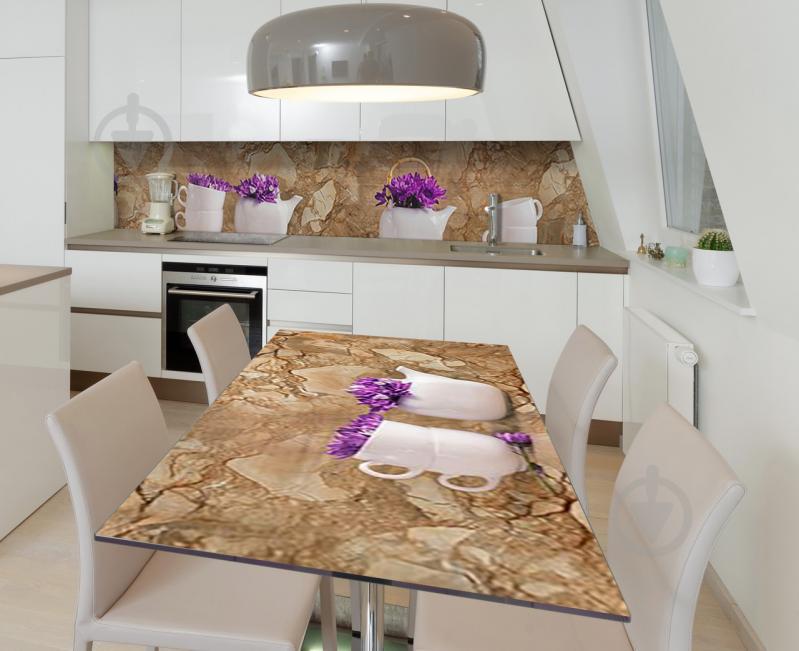 Наклейка 3Д виниловая на стол Zatarga «Чарующий эдельвейс» 650х1200 мм (Z184921/1st)