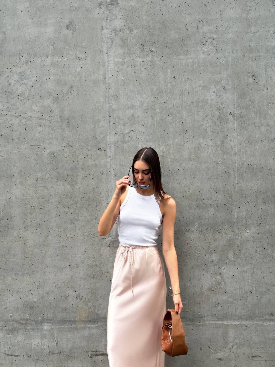 Юбка шелковая длинная ZF Inspire 1646 M-L Молочный (1646-БЖ-M-L) - фото 8 Юбка шелковая длинная ZF Inspire 1646 M-L Молочный (1646-БЖ-M-L) - фото 8