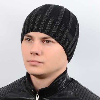 Шапка мужская Alex AL17038 L/57-58 см Черный (34108)
