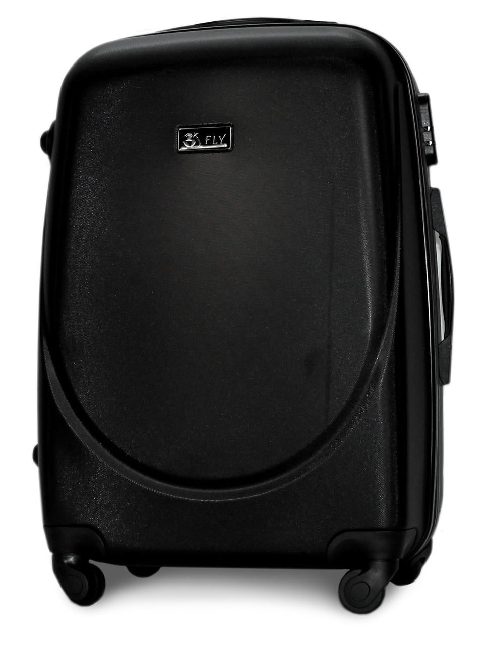 Чемодан Fly К310 средний 65х44х27 см 60 л пластиковый на 4 колесах Черный