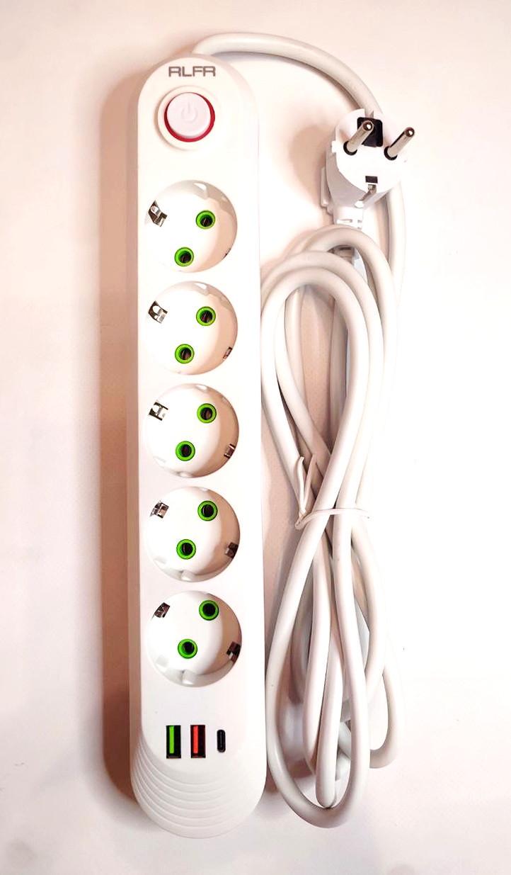 Мережевий фільтр RLFR 2 USB/1Type-C 5×3,0 м 499 (2752781719) - фото 4 Мережевий фільтр RLFR 2 USB/1Type-C 5×3,0 м 499 (2752781719) - фото 4