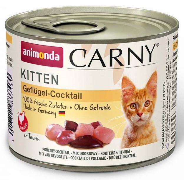 Корм влажный для котят Animonda Carny Kitten Poultry Cocktail 200 г (1830807785)