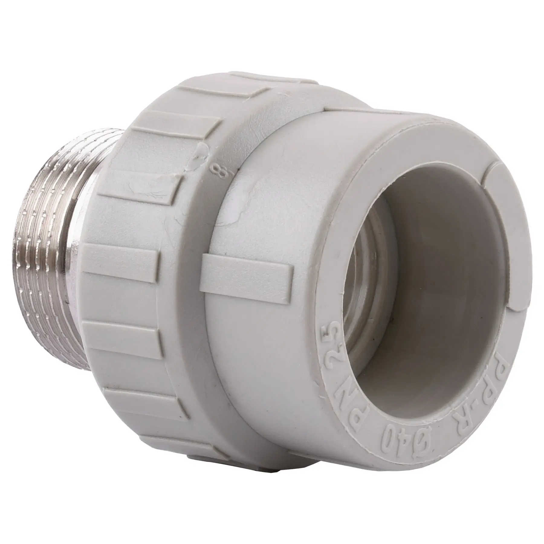 Муфта Vsplast PPR з зовнішньою різьбою 40x1-1/4" (1005/30366110) - фото 2 Муфта Vsplast PPR з зовнішньою різьбою 40x1-1/4" (1005/30366110) - фото 2