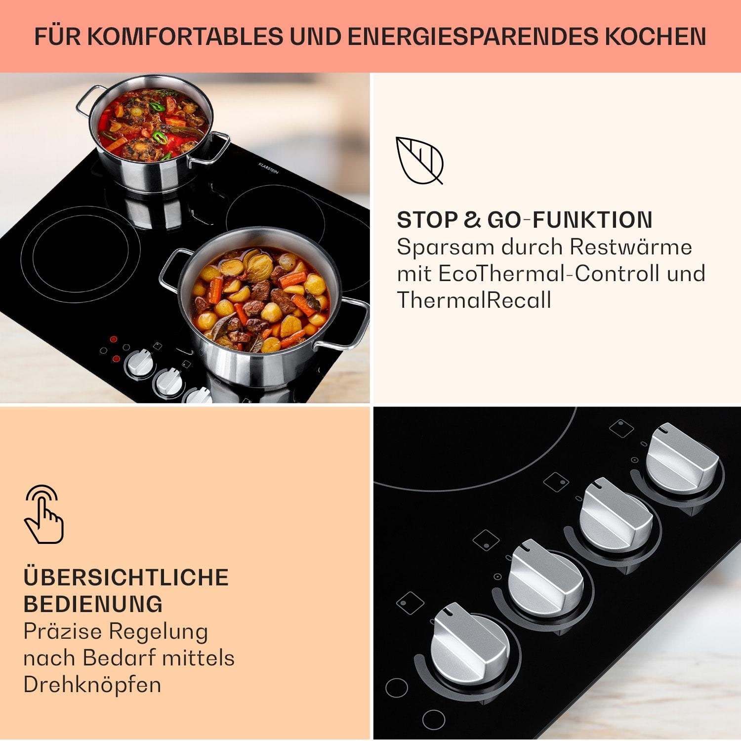 Варильна поверхня електрична KLARSTEIN EasyCook 4 6100 Вт (10034604) - фото 6