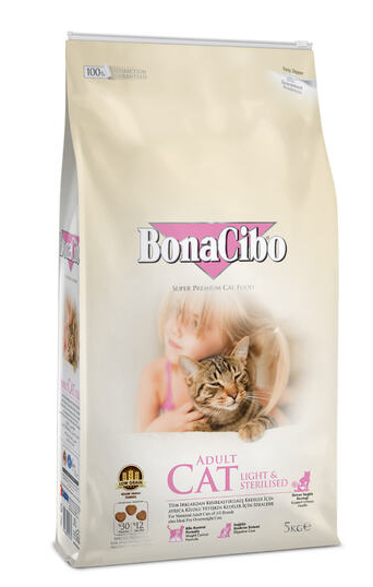Корм сухой BonaCibo Cat Light&Sterilized 5 кг Корм сухой BonaCibo Cat Light&Sterilized 5 кг