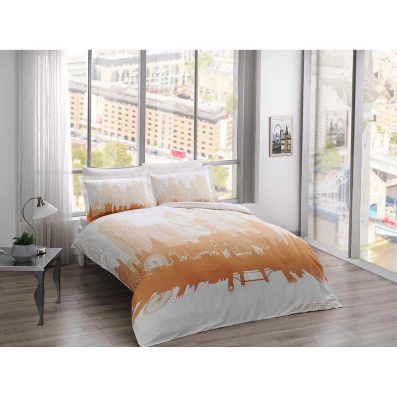 Постельное белье TAC Glow London gold евро Золотой (2000022182997)