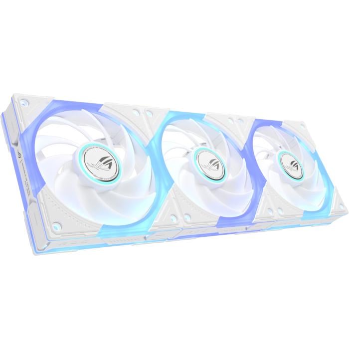 Корпусные вентиляторы ASUS ROG Eurux GR120 FAN 3 Pack 120 мм 2600 об/мин ARGB White (90DA00J3-B09020)