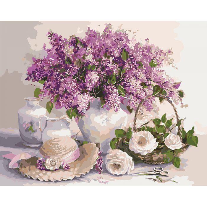 Картина по номерам Идейка Запах сирени 40х50 см