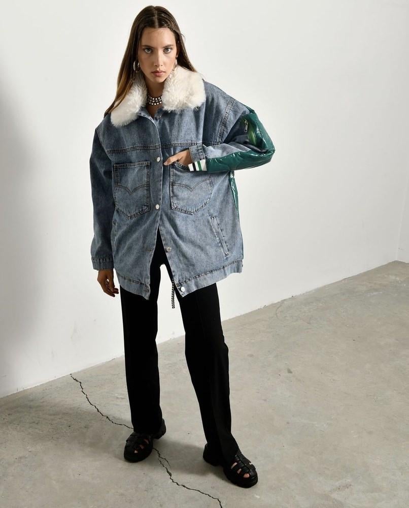 Куртка женская Veto Jeans VT2421/40 L Зеленый (187 321)