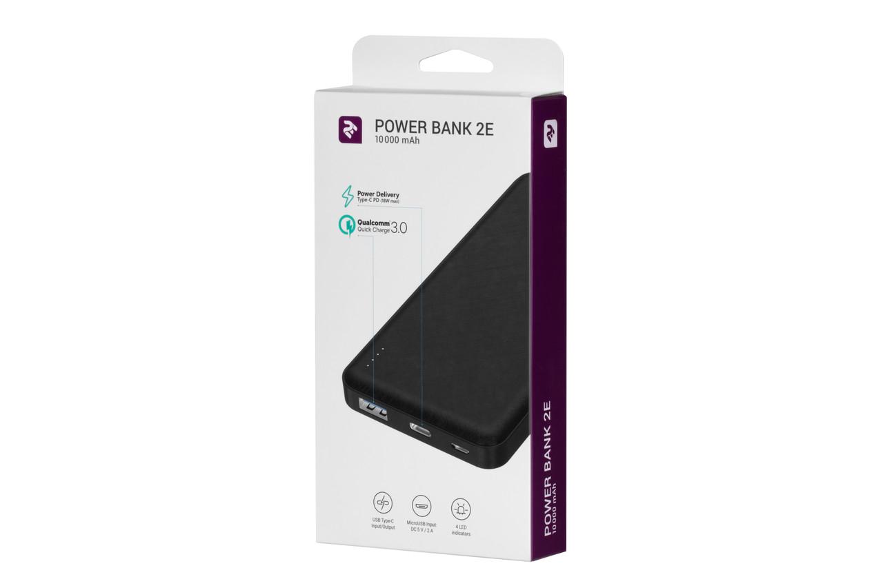 УМБ Power Bank для телефону 2Е 10000 мАг Чорний (2E-PB1019AQC-BLACK) - фото 5