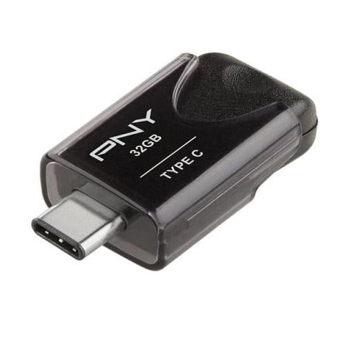 Флеш-пам'ять USB Flash PNY FD32GATT4TC31K-EF Elite Type-C USB 3.1 32 Гб Black Retail (10183730)