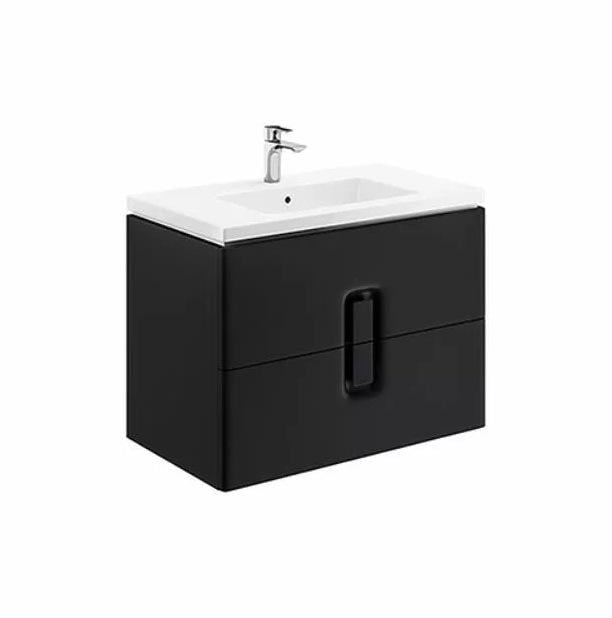 Тумба под умывальник подвесная Kolo TWINS 89555000 80x57x46 см Черный (68504)