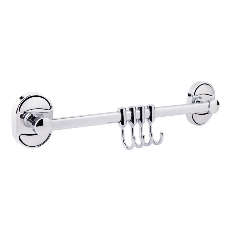 Планка з 4-ма рухомими гачками Lidz (CRM)-114.08.04 (8596)