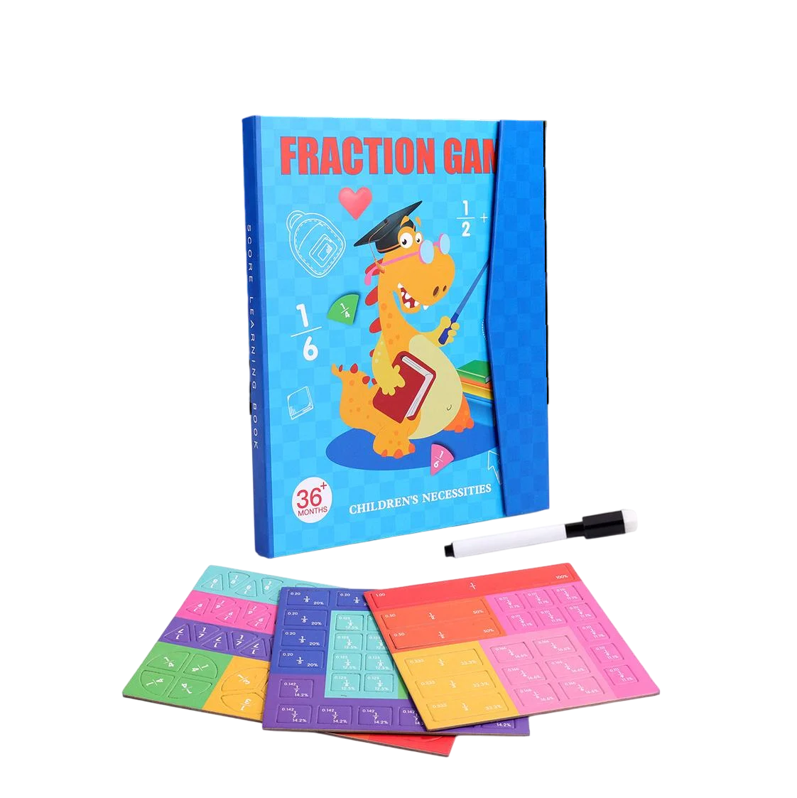 Гра-дошка для дітей Математична магнітна з дробами й відсотками 111 ел. (28749624) - фото 1 Гра-дошка для дітей Математична магнітна з дробами й відсотками 111 ел. (28749624) - фото 1