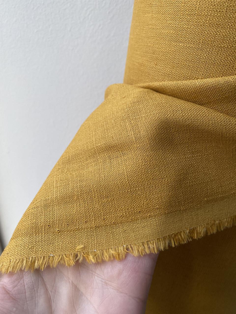 Тканина Linen Plus 100% льон Гірчичний 1138/697 - фото 4 Тканина Linen Plus 100% льон Гірчичний 1138/697 - фото 4
