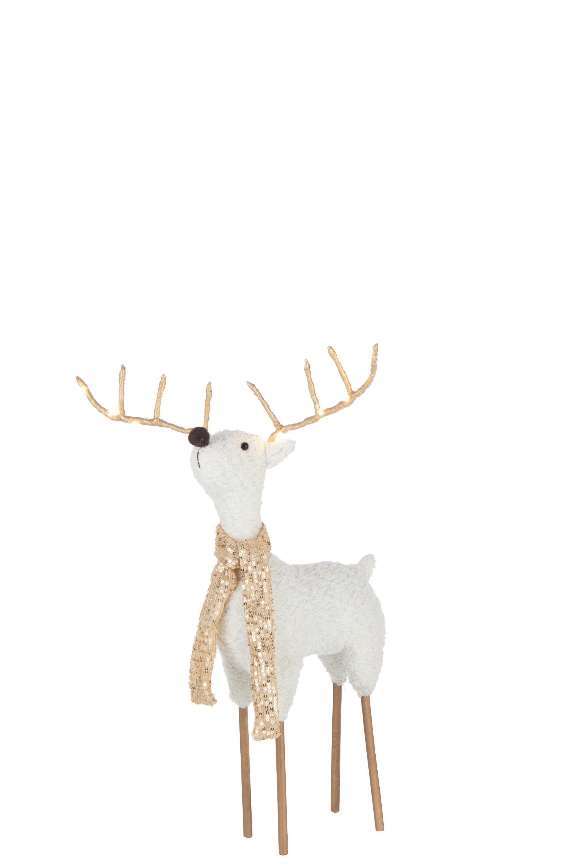 Статуетка оленя J-LINE підлогова новорічна з LED-підсвічуванням 60 см