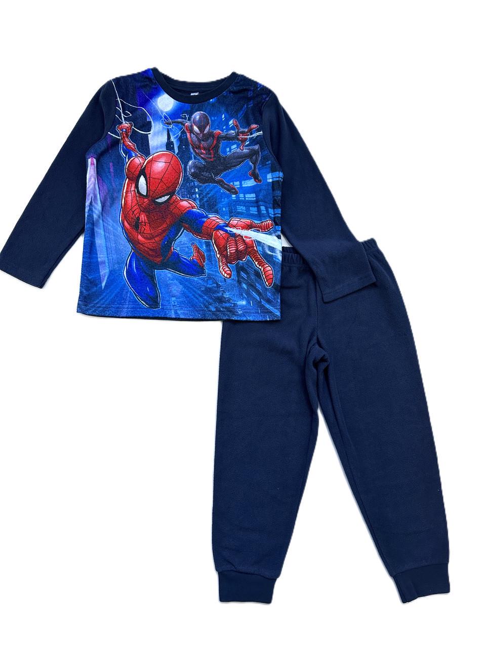 Піжама для хлопця C&A Спайдермен флісова 110 см Синій (2431310498)