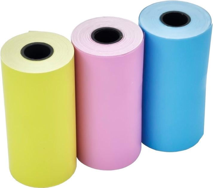 Набір паперу кольорового для термопринтера Mini printer 3 шт. (28494113) - фото 4 Набір паперу кольорового для термопринтера Mini printer 3 шт. (28494113) - фото 4