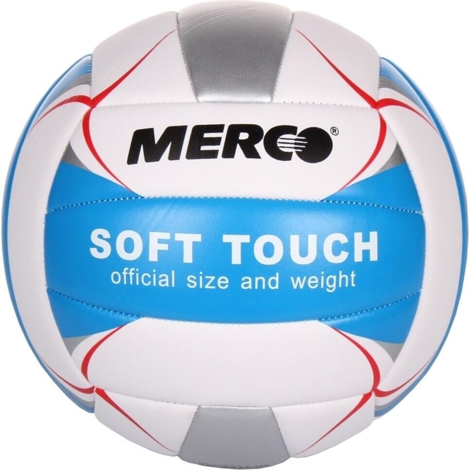 Волейбольный мяч Merco SOFT TOUCH р. 5 Бело-серебряно-голубовато-красный (M36931)