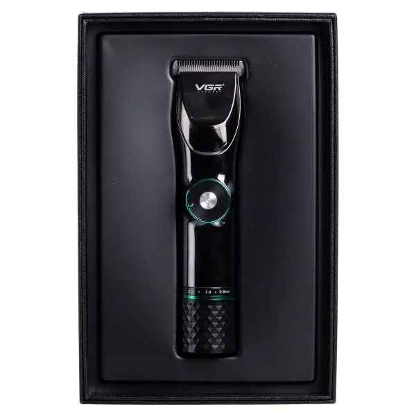Машинка для стрижки VGR V-256 аккумуляторная с насадками Черный (29952146) - фото 11