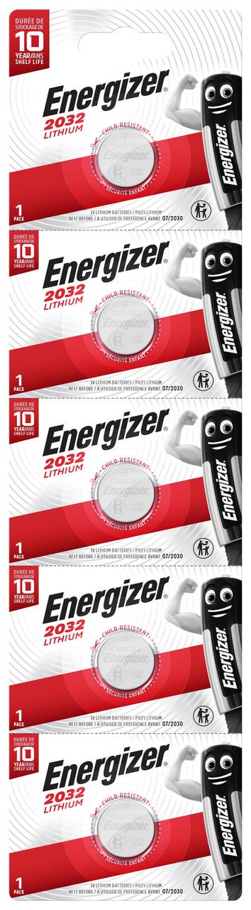 Батарейки Energizer CR2032 Lithium 5 шт. (1472748846)