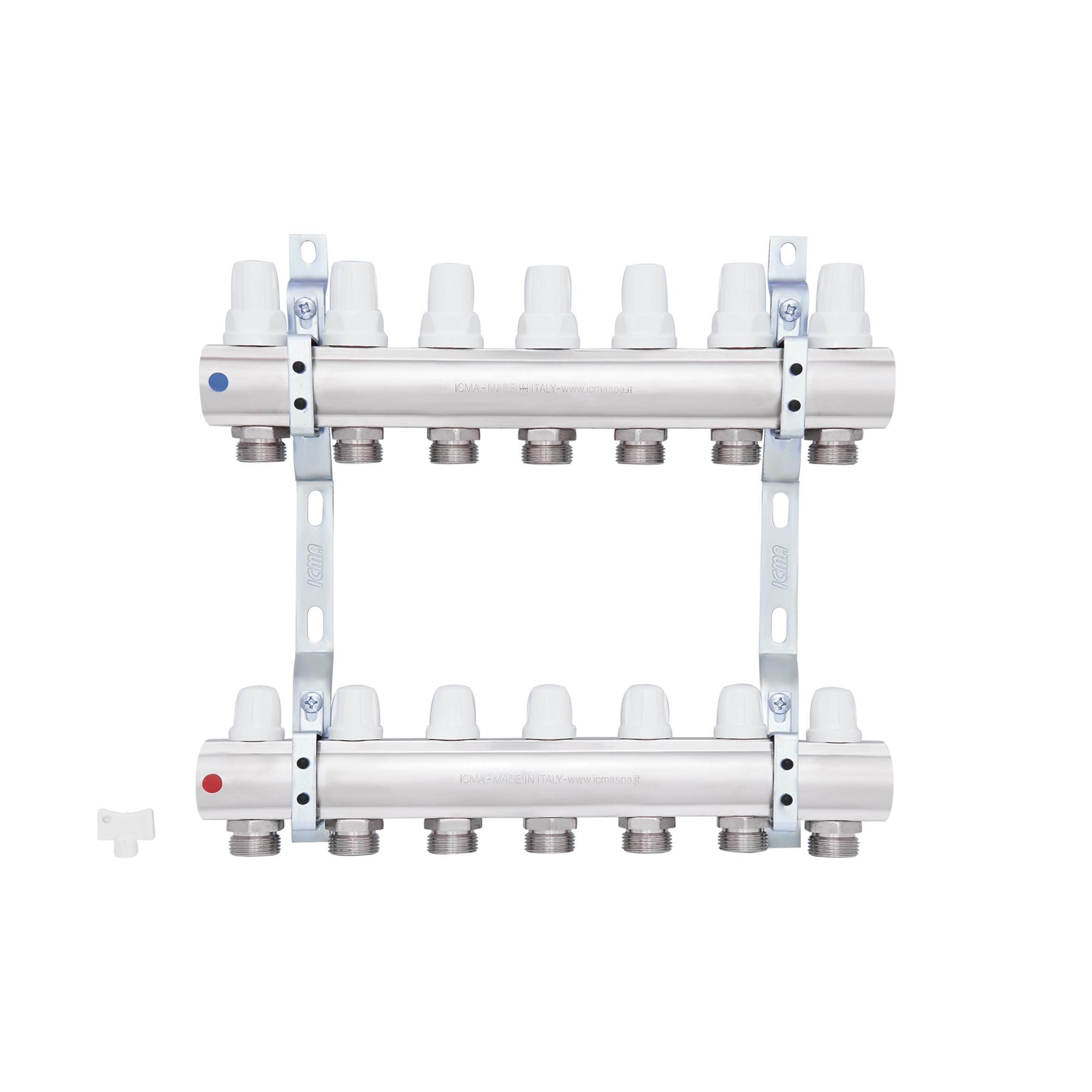 Колектор для системи опалення ICMA 1"/3/4" (78894) - фото 3