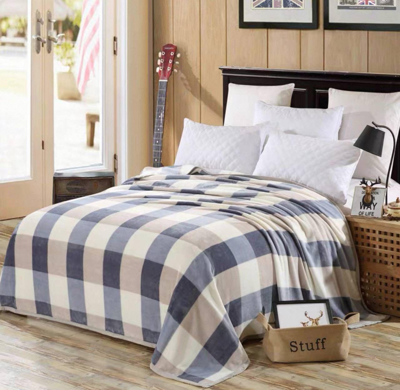 Плед-покрывало Mallory Home велюр 150x200 см Разноцветный (7047-12)