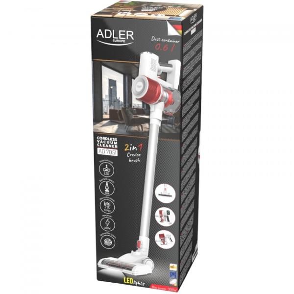 Пылесос беспроводной пылесос Adler AD 7051 LCD дисплей/щетка/со светодиодной подсветкой 300W 0,6 л White (AD7051) - фото 6 Пылесос беспроводной пылесос Adler AD 7051 LCD дисплей/щетка/со светодиодной подсветкой 300W 0,6 л White (AD7051) - фото 6
