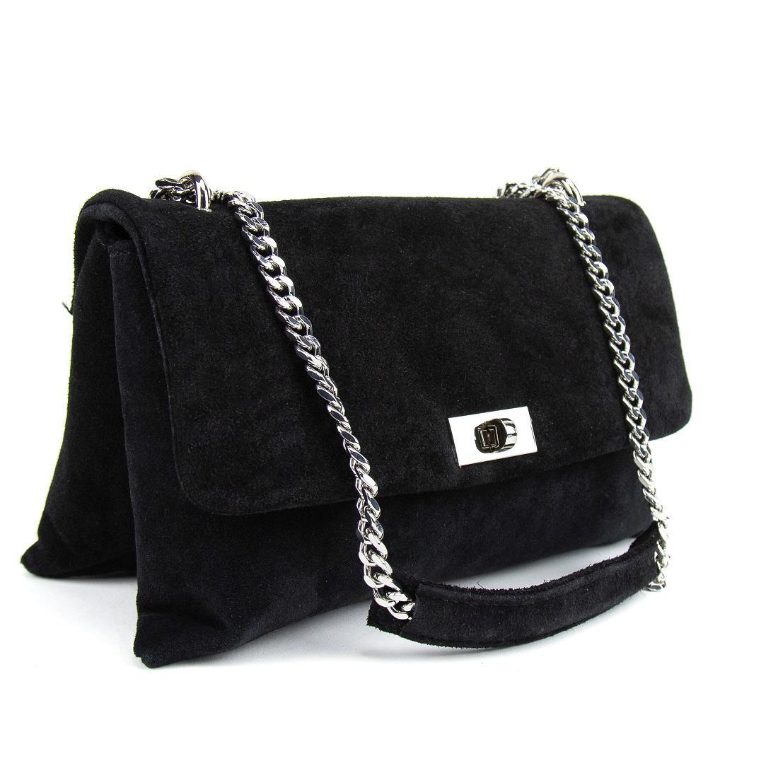 Женская сумка кросс-боди Royal Bag F-IT-8545A замшевая на цепочке Фиолетовый (8087) - фото 6 Женская сумка кросс-боди Royal Bag F-IT-8545A замшевая на цепочке Фиолетовый (8087) - фото 6