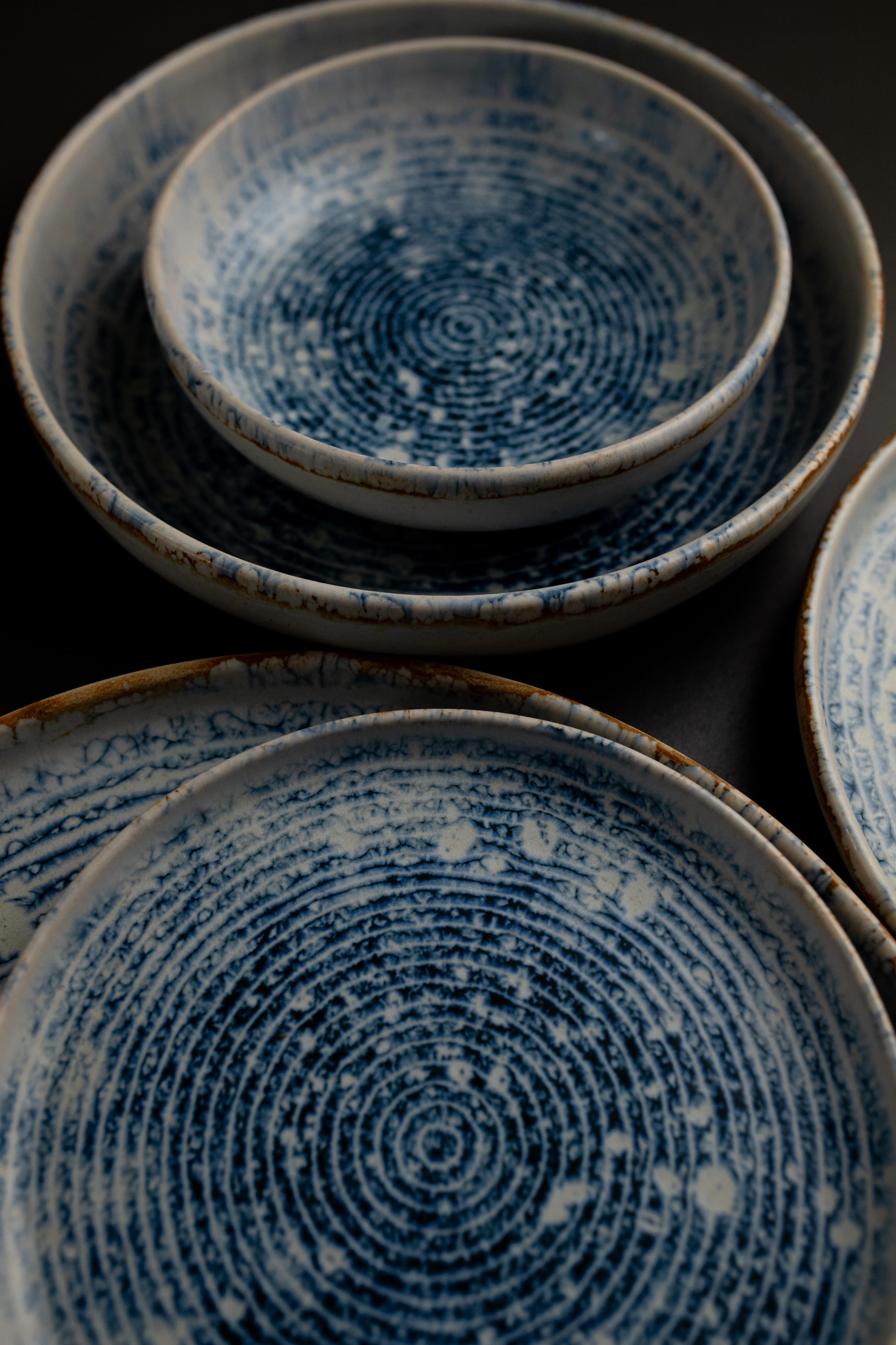 Тарілка бортова Mesa Speckle Frost Blue Eye Frost Matte 17.5 см (FF0271690663) - фото 3 Тарілка бортова Mesa Speckle Frost Blue Eye Frost Matte 17.5 см (FF0271690663) - фото 3