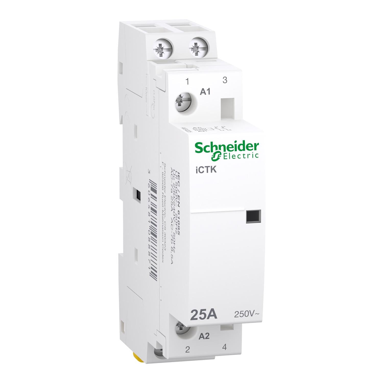 Контактор модульный Schneider Electric Acti9 iCTK 2P 25A 2NO 230V (A9C40225)