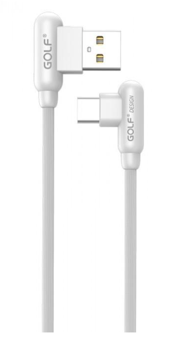 Кабель для заряджання Golf GC-45 Type-C USB 2,4A Білий