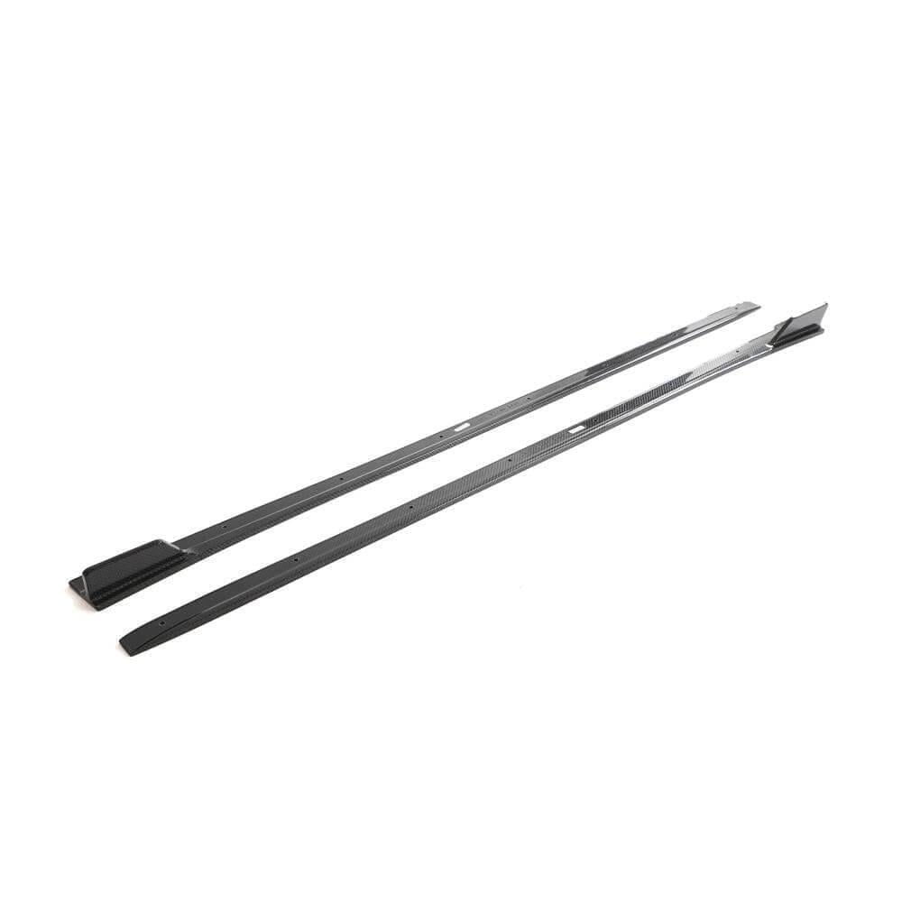 Боковые пороги DDCarbon для Honda Civic HB 2021-гг. натуральный карбон (153854)