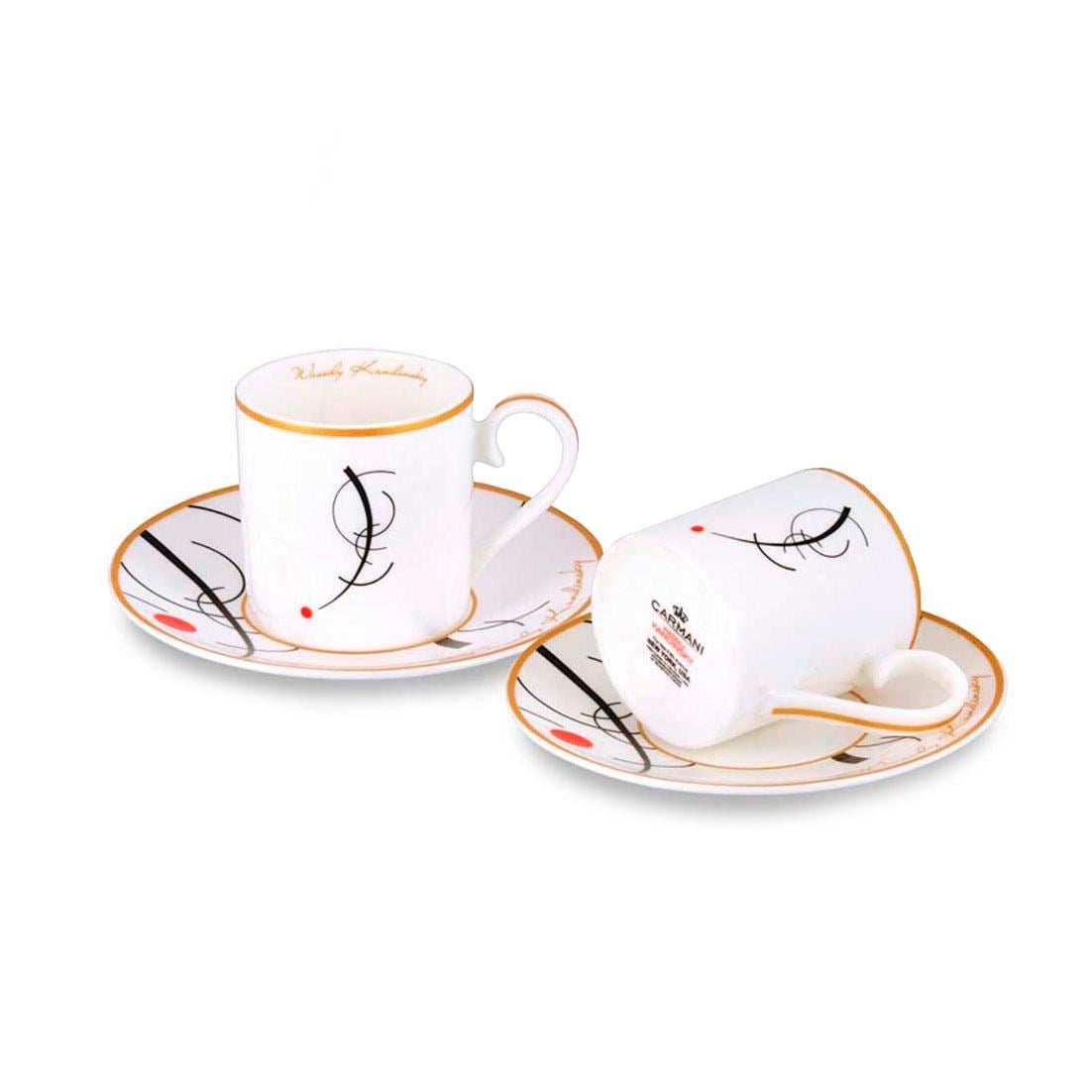 Набор фарфоровый Carmani В.Кандинского Доминирующая кривая (SS32167)
