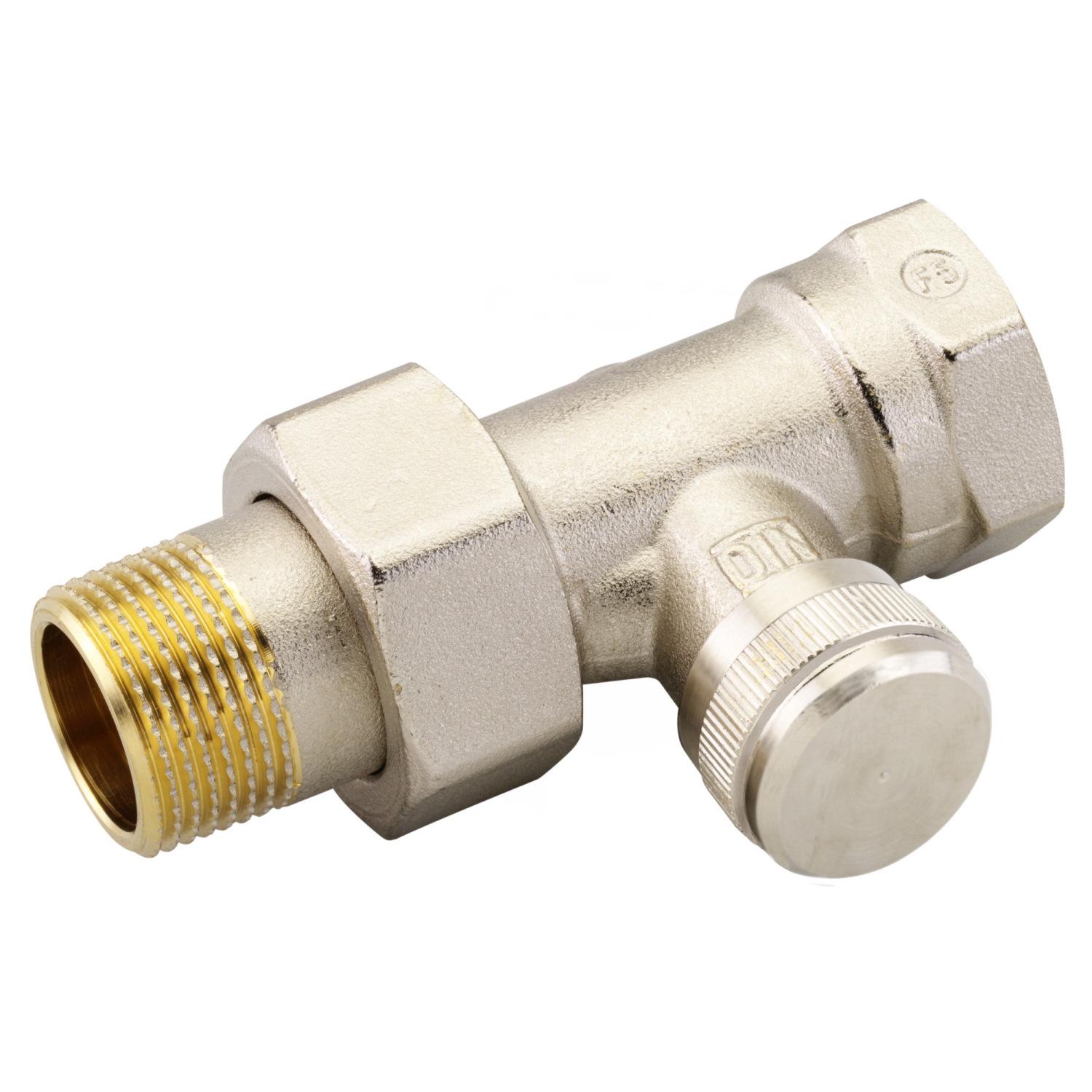 Термостатичний радіаторний клапан прямий 3/4"x3/4" з американкою Danfoss RLV 003L0146