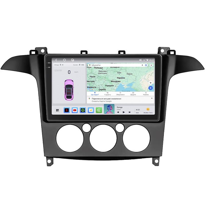 Автомагнитола штатная Lesko QLED CarPlay/4G/Wi-Fi/GPS/360° для Ford S-MAX I 2006-2010 4/64Gb 9" (2351333541)