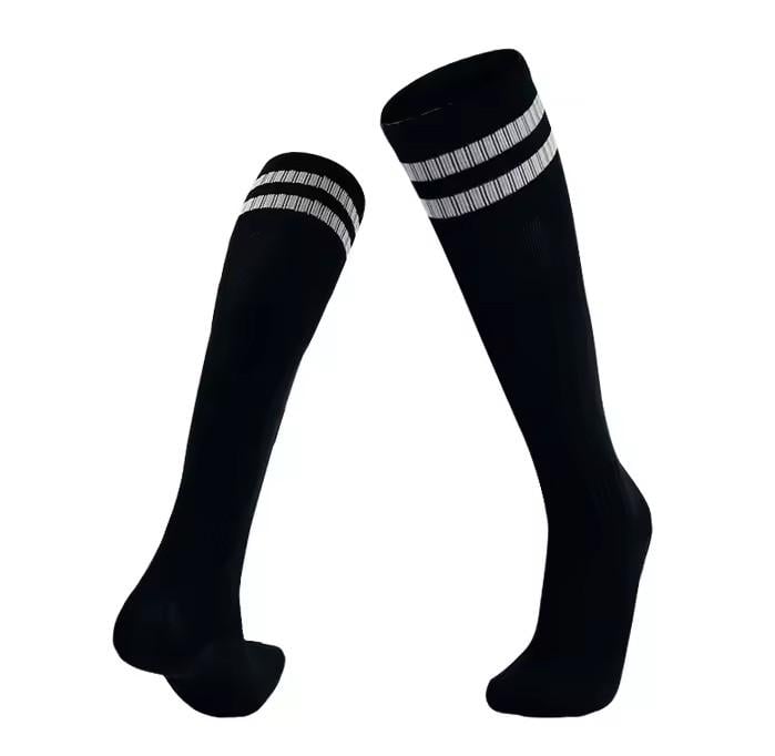 Гетри дитячі футбольні Sport р. 30-37 Чорний з зеленими смужками