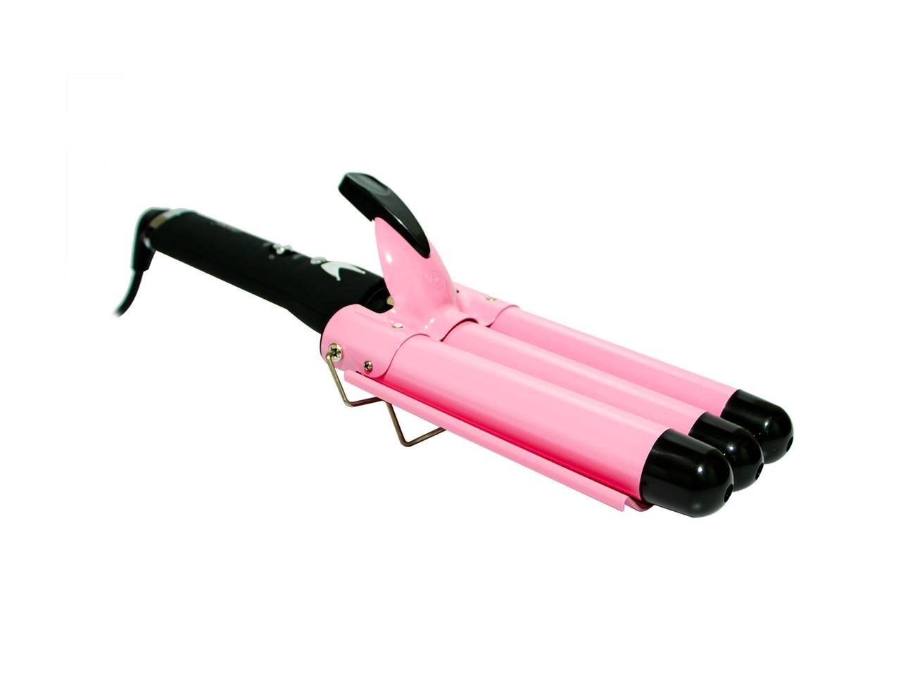 Плойка тройная GM 1956 Розовый (GR-04743) - фото 5 Плойка тройная GM 1956 Розовый (GR-04743) - фото 5