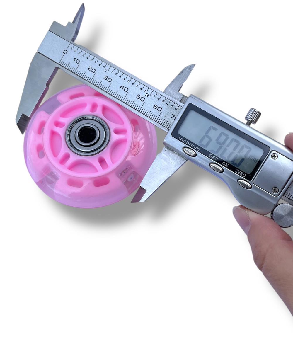 Колесо для самоката/роликів підшипники ABES-7 зі світлом 69 мм Рожевий - фото 5 Колесо для самоката/роликів підшипники ABES-7 зі світлом 69 мм Рожевий - фото 5